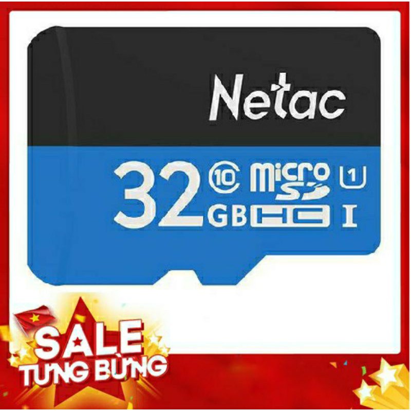[MicroSD Netac 32GB] Thẻ nhớ Netac 32G U1 Micro SD Camera ĐTDĐ