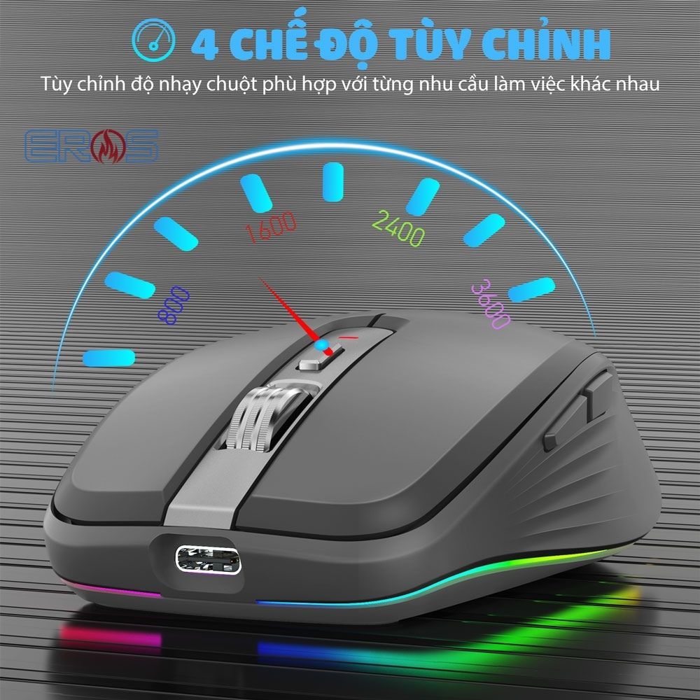 CHUỘT KHÔNG DÂY FMOUSE M303 CHẾ ĐỘ KẾT NỐI KÉP|CHỐNG ỒN|THỜI TRANG