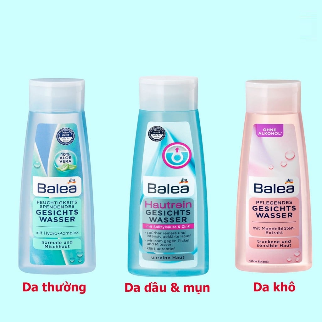 Nước Hoa Hồng Toner Balea, Nước Hoa Hông Balea Toner 200ml