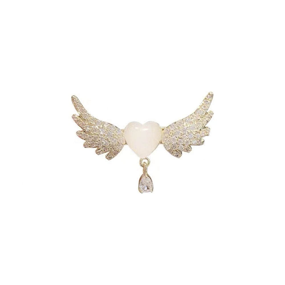 Trâm Cài Cánh Thiên Thần Đính Đá Sang Trọng