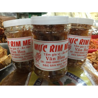 500gr mực rim me thương hiệu vân hoa hũ to như hình
