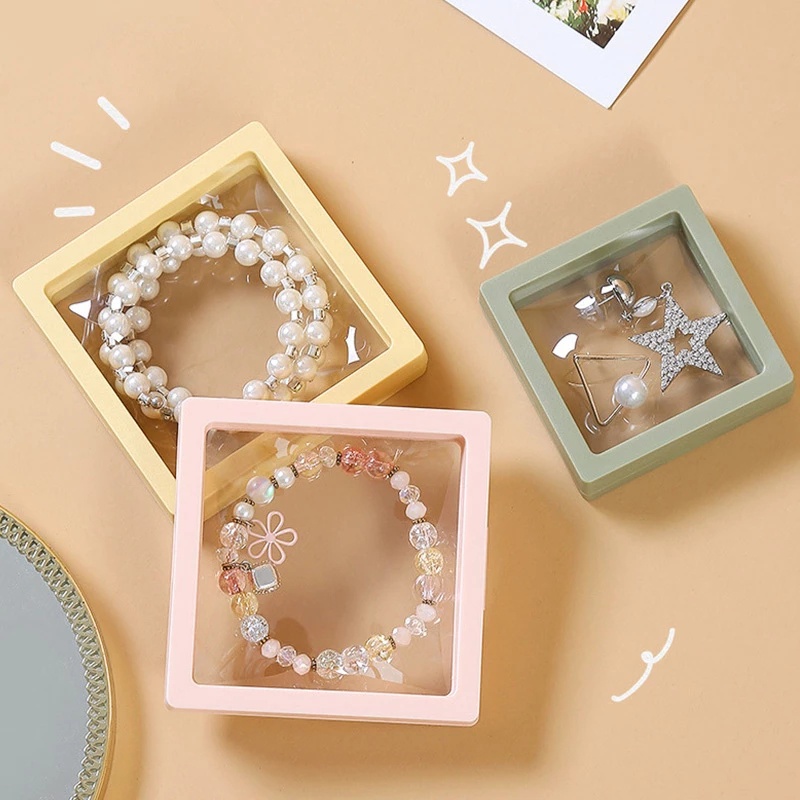Hộp Nhựa Pe Trong Suốt Dùng Trưng Bày Trang Sức Nhẫn Vòng Cổ Khuyên Tai Vòng Tay Chống Oxy Hóa