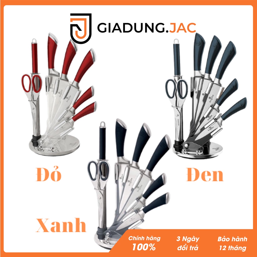 Bộ dao 8 món Berlinger Haus kèm giá cắm [CHÍNH HÃNG ĐỨC]