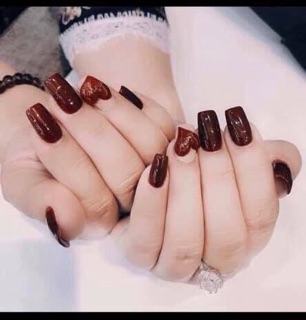 hoa bột ôm móng nail