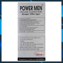 Bao cao su Power Men Cá Ngưa Xám –Bcs cao cấp Hộp 12 bao /kéo dài thời gian