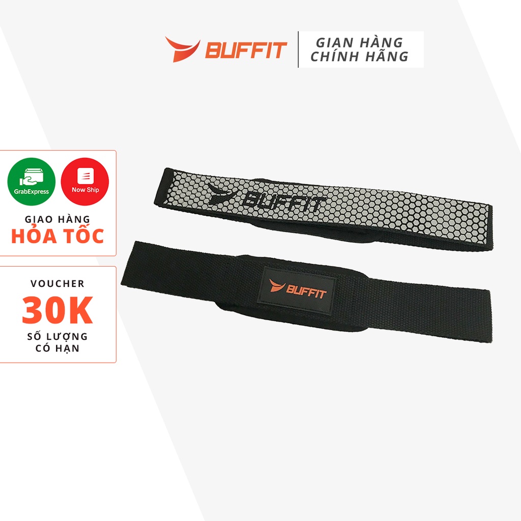 Đai Cuốn Cổ Tay Strap trợ lực nâng tạ, tập xà đơn chuyên nghiệp cao cấp chính hãng BUFFIT bh 1 năm