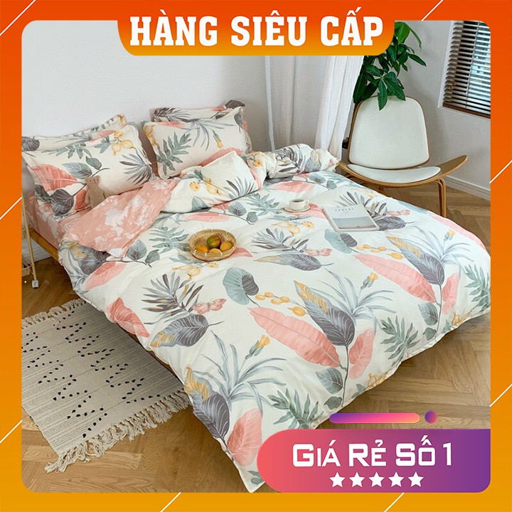 [FREESHIP] Chăn ga gối cotton poly nhập khẩu mẫu bằng lăng bộ 4 món Chăn, ga , 2 vỏ gối | BigBuy360 - bigbuy360.vn