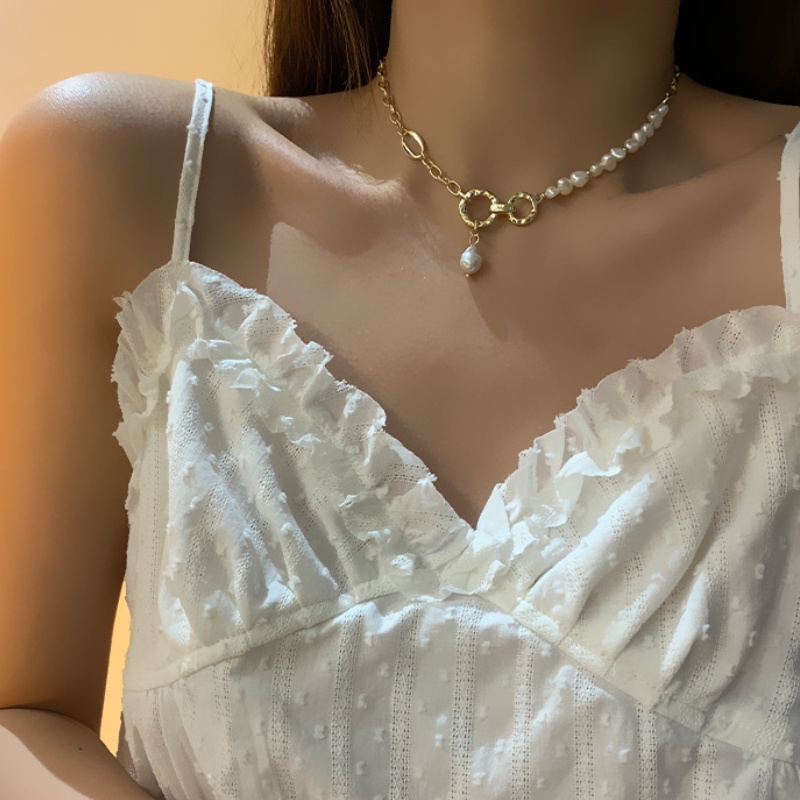 Vòng Cổ Choker 2022 Đính Hạt Ngọc Trai Tự Nhiên Phong Cách Cổ Điển Thời Trang Cho Nữ