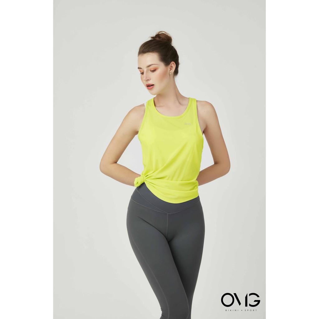 Áo tập Nữ OMG Sport kiểu tanktop- màu Xanh lá - BG094_GN