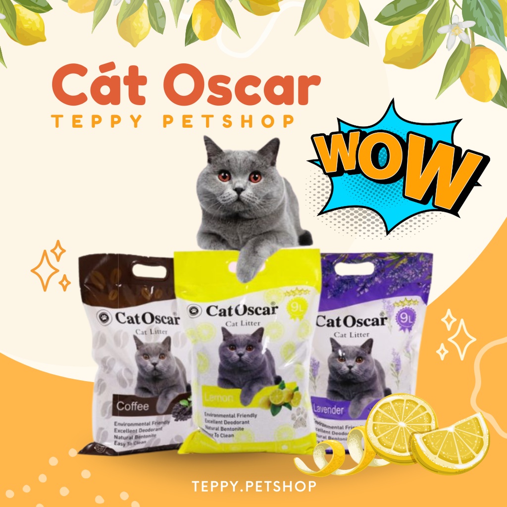 Cát vệ sinh cho mèo Oscar 8L