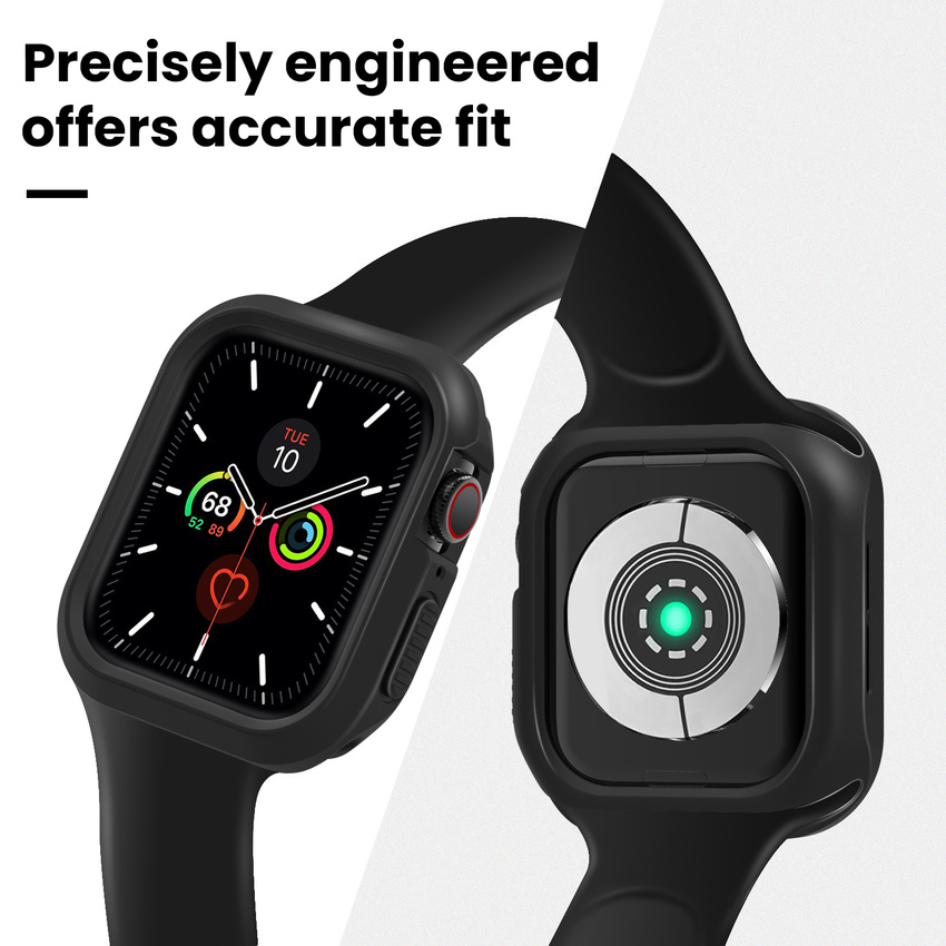 Ốp Bảo Vệ Tpu Mềm Trong Suốt 360 Cho Đồng Hồ Thông Minh Apple Watch Iwatch Series 6 SE 5 4 44mm