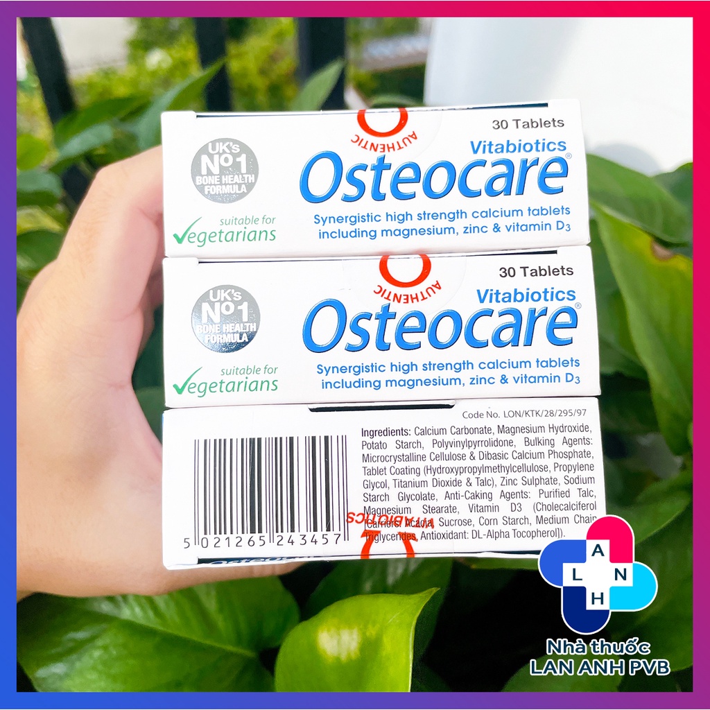 OSTEOCARE Tablets  – Đủ Canxi và đủ dưỡng chất cho xương chắc khỏe.
