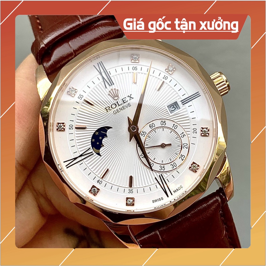 Đồng Hồ Nam RoLex RA58 Kim Rốn Cạnh Vát Máy cơ Automatic Nhật Chống nước, Chống xước