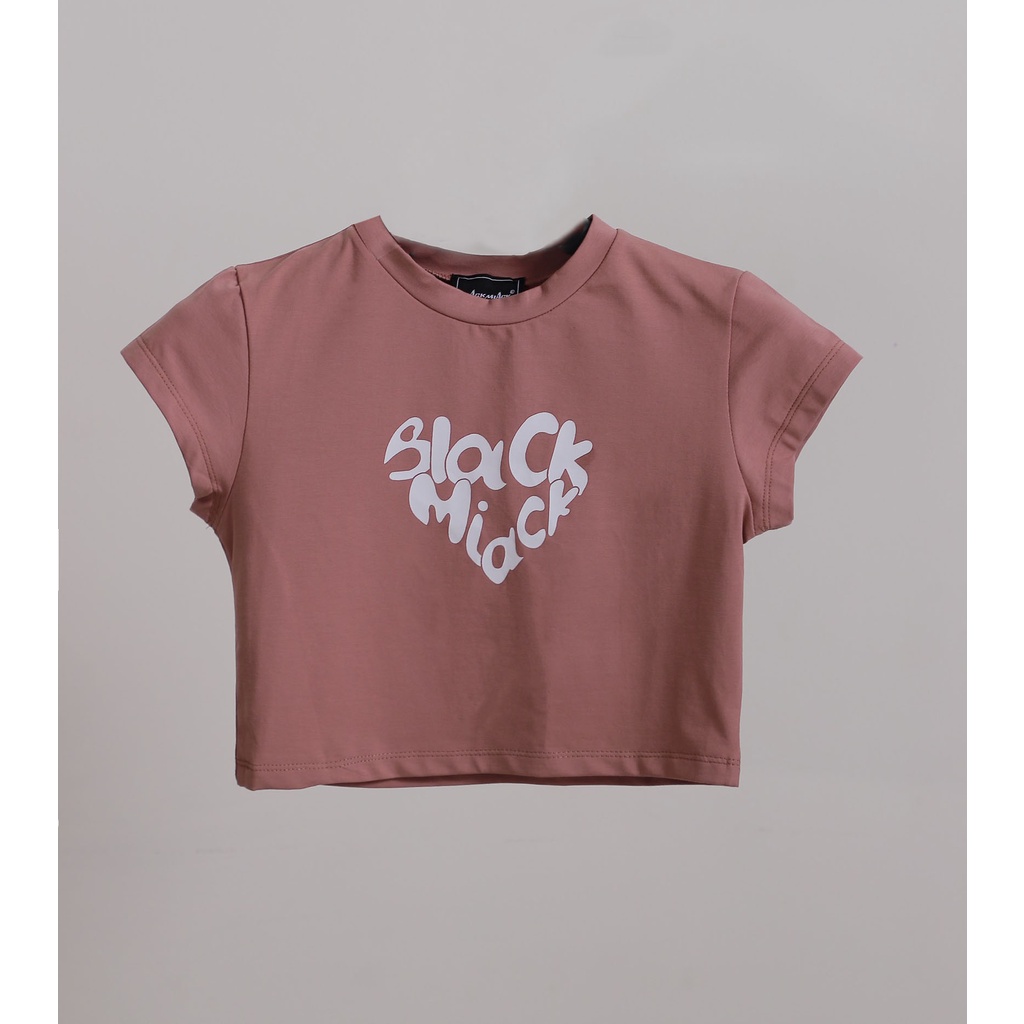 Áo CROPTOP BHEART nữ THUN , nhiều màu BLACKMIACK