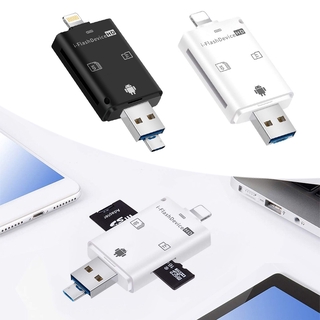 Đầu đọc thẻ nhớ OTG 3 trong 1 USB Type C/ Micro SD/ SD đa năng cho Android iPhone
