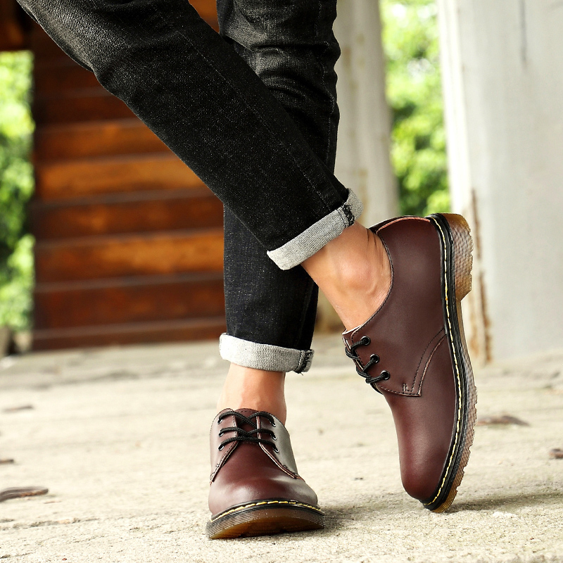 DR.MARTENS Giày Bốt Da Cổ Điển Thời Trang Cho Nam Nữ