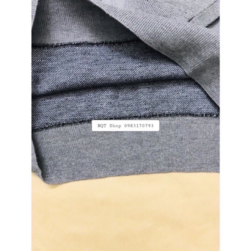 Áo Len Một Màu Cổ 3 Phân Nam Trung Niên Hàng Loại Đẹp