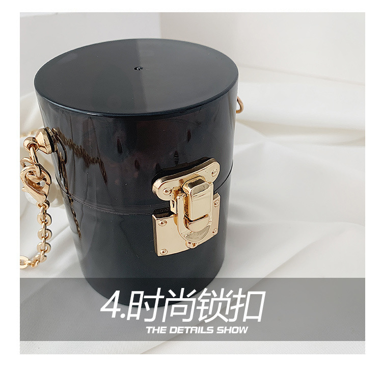 Túi Xách Đeo Chéo JASMIN NOIR Phối Dây Xích Thời Trang Cho Nữ