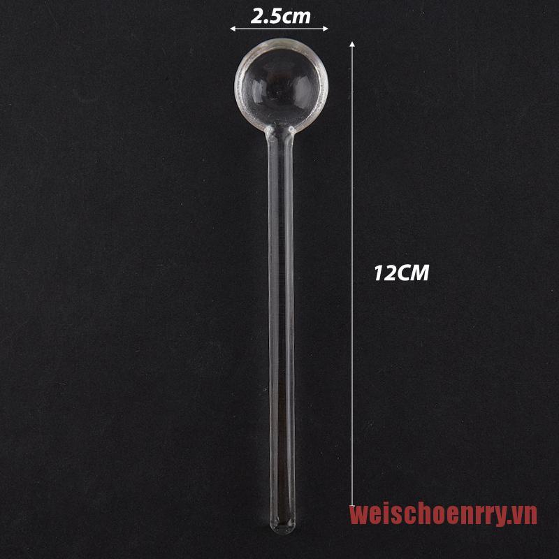 Muỗng Cà Phê Cán Dài Bằng Thủy Tinh Trong Suốt