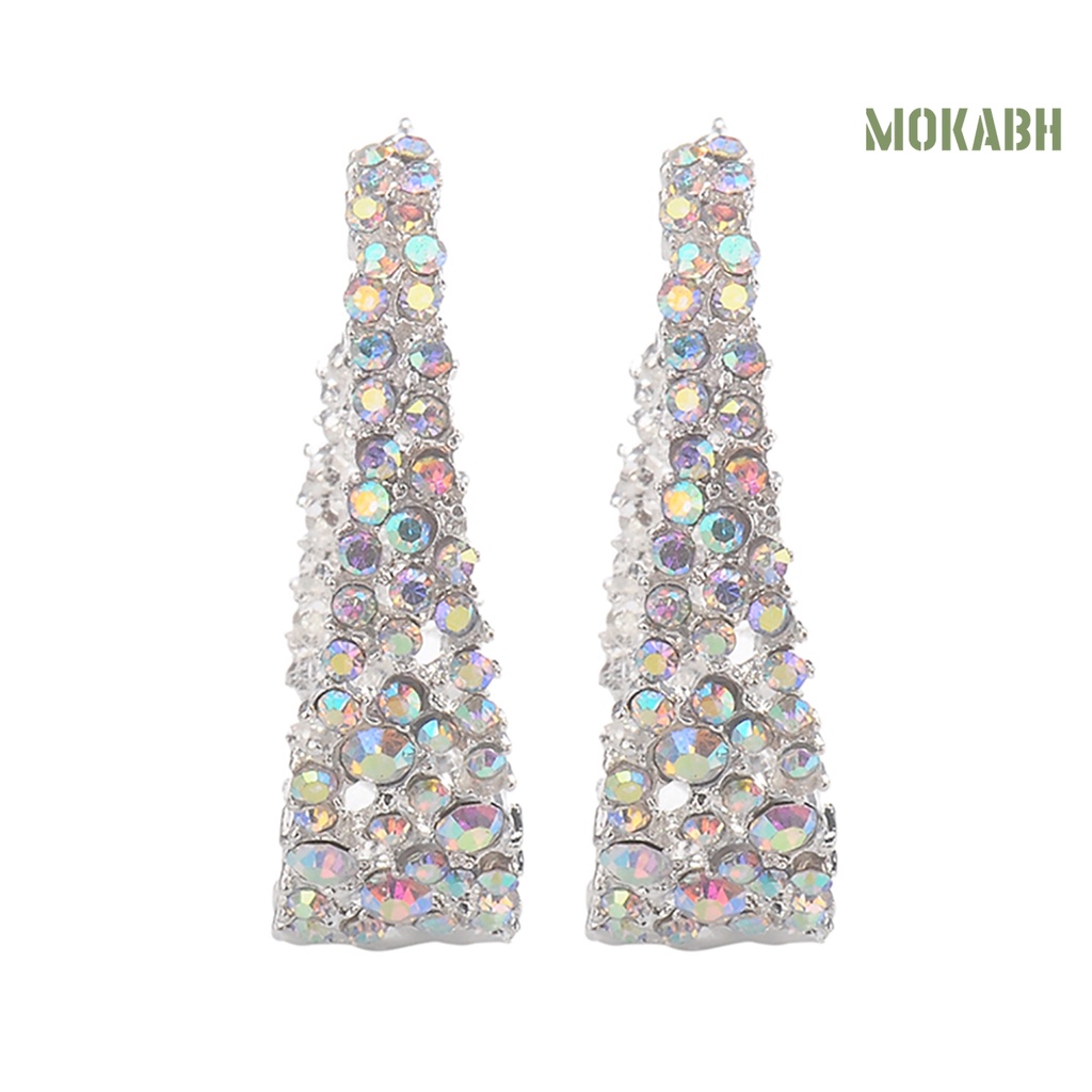 1 Đôi Bông Tai Hình Chữ C Thân Thiện Với Da