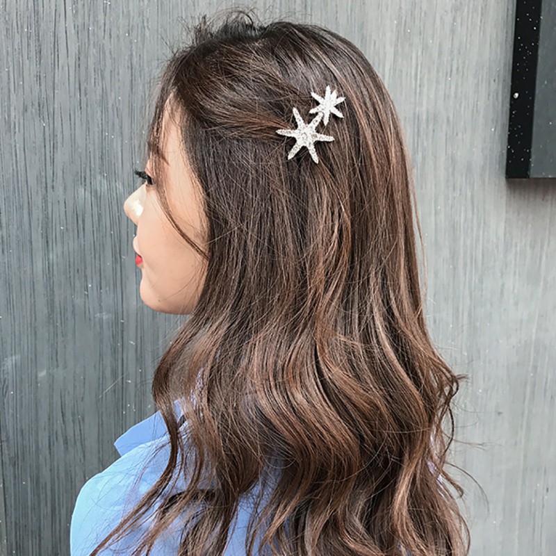 Kẹp tóc hình ngôi sao năm cánh sang trọng