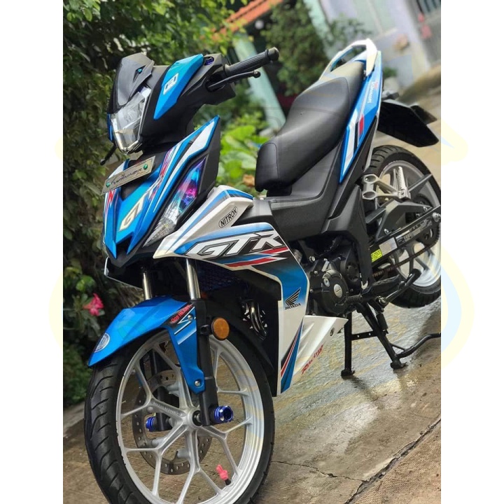 ( Quí khách vui lòng mang ra tiệm cho thợ dán ) Tem winner gtr trắng xanh