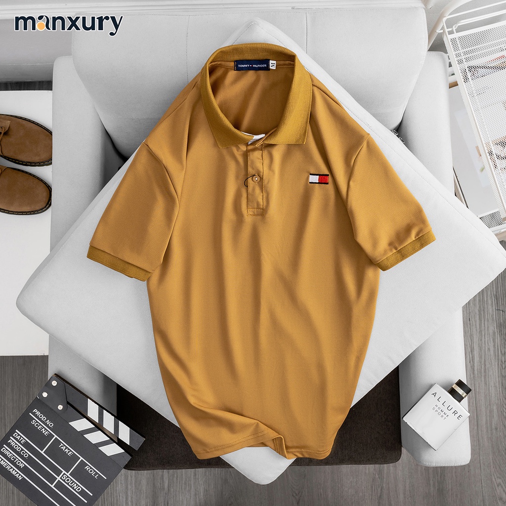 Áo thun nam POLO  cổ bẻ BASIC CVC vải cá sấu Cotton kháng khuẩn, chống nhăn, thoáng mát - MANXURY