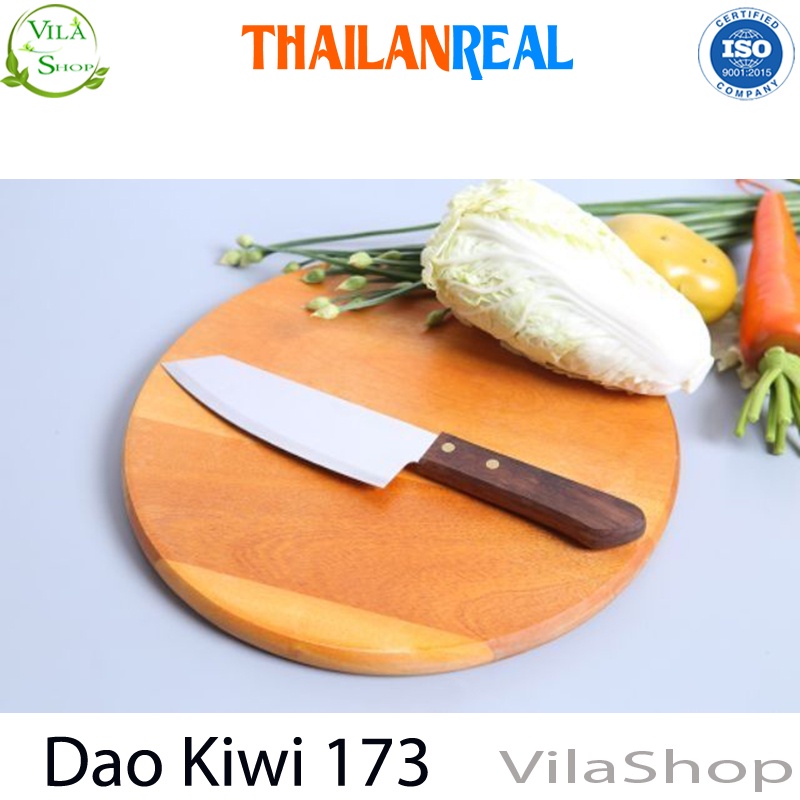 Dao Thái Lớn Cán Gỗ, Dao Kiwi 173 Thái Lan Chuyên Thái Thịt - Gọt - Cắt Hoa Quả Chất Liệu Inox Siêu Sắc