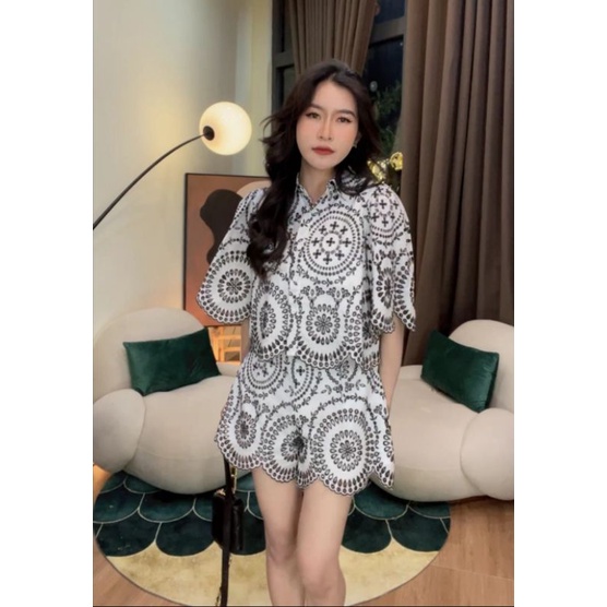 Set xô thêu hoa Cao Cấp