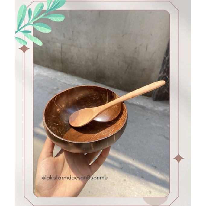 Bát gáo dừa/Muỗng gỗ