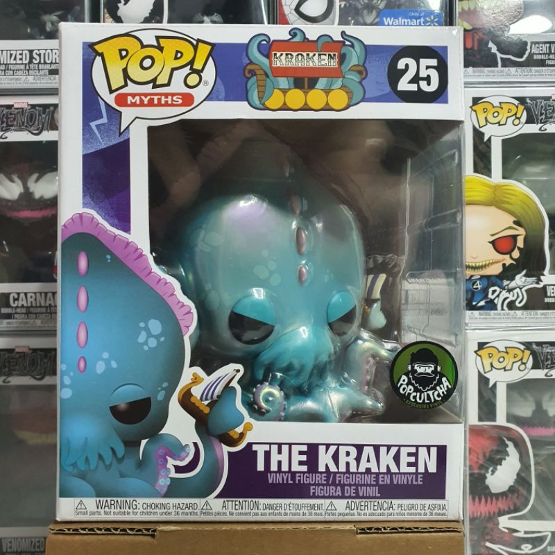 Đồ chơi mô hình funko pop 25 The Kraken (6-Inch) Popcultcha sticker - Myths