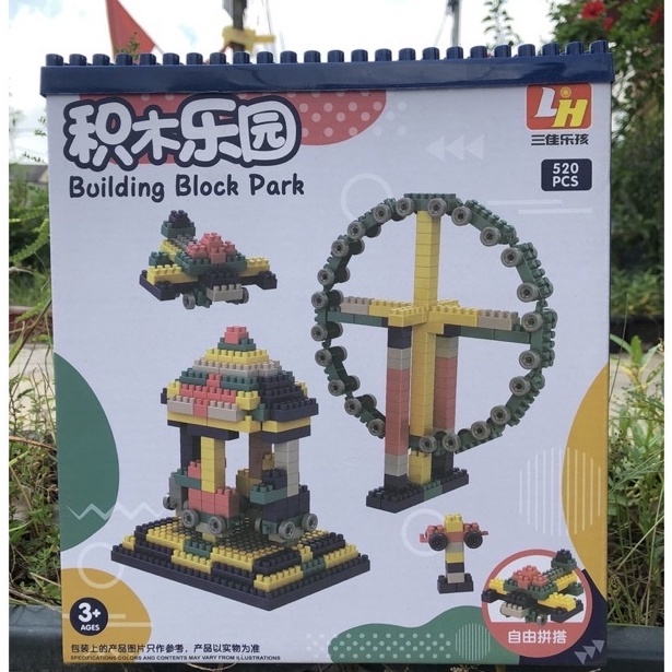 [BH 1ĐỔI 1]Bộ xếp hình 520 chi tiết đồ chơi cho bé lắp ráp , phát triển tư duy , sáng tạo , trí tưởng tượng