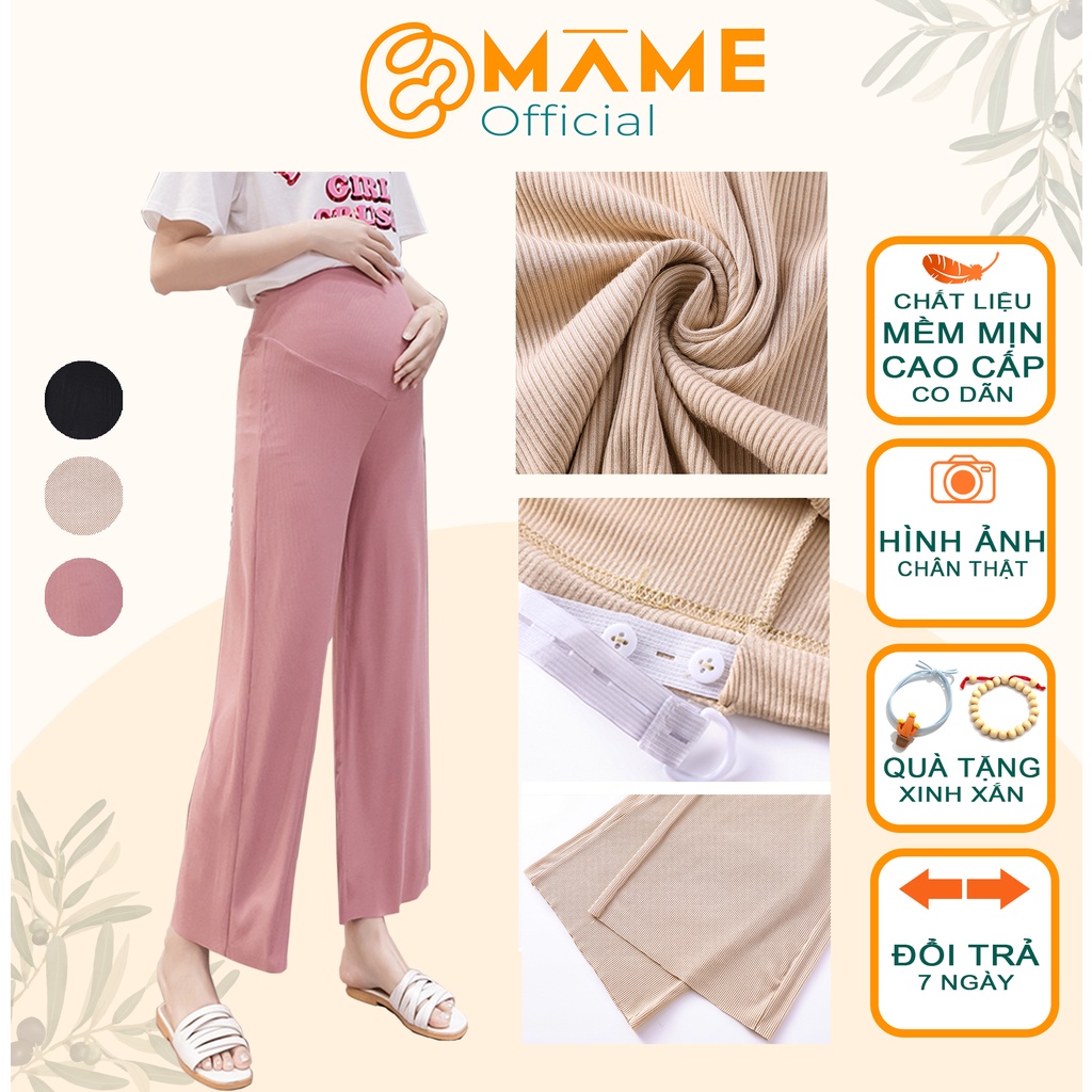 Quần bầu công sở, Quần bầu ống rộng thời trang chất liệu nhẹ nhàng mềm mát cho ngày hè năng động