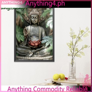 Tranh chữ thập tượng Phật canvas DIY kèm chỉ thêu 11CT sợi bông sinh thái trang trí nội thất