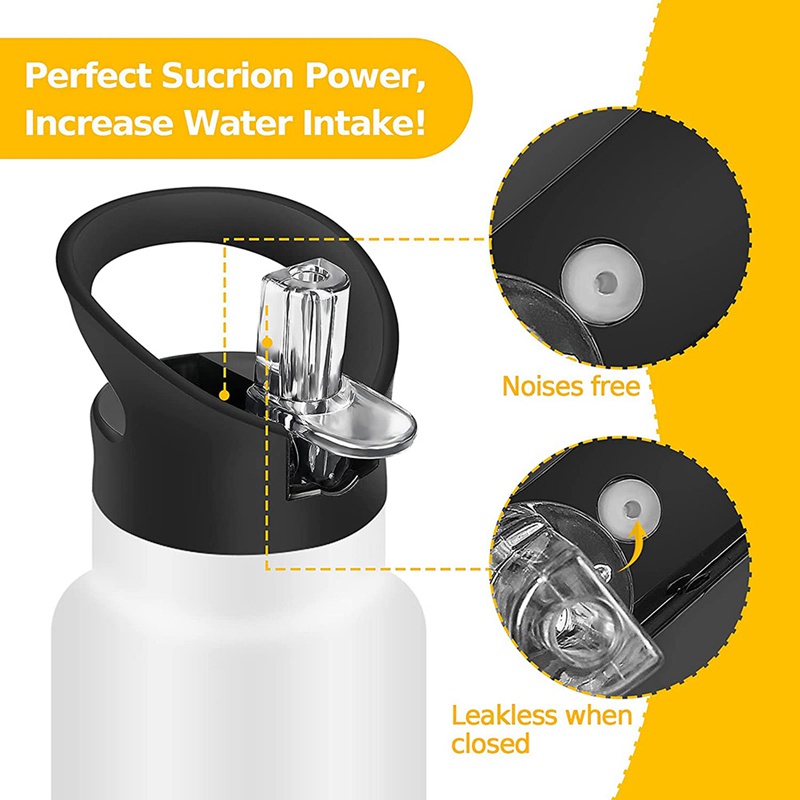 Bình Nước Giữ Nhiệt Có Nắp Kèm Ống Hút Cho Kleen Kanteen