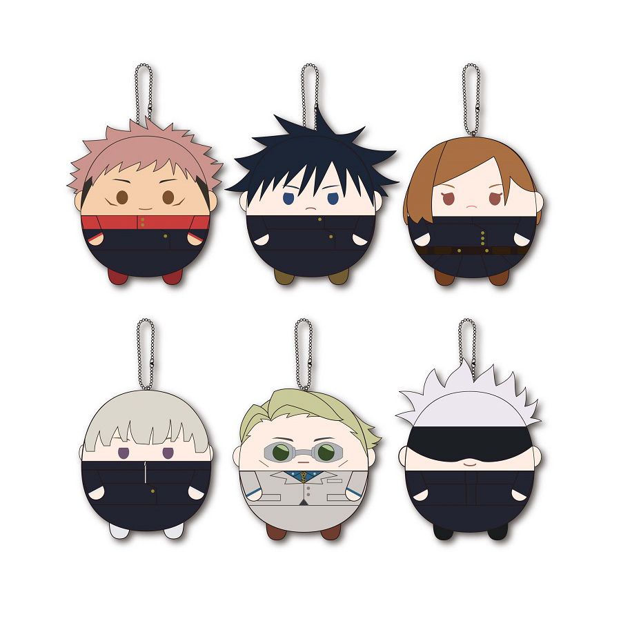 [TÁCH SET] Móc chìa khóa tròn bông JUJUTSU KAISEN Plush with Key Chain FUWA KORORIN Mascot chính hãn