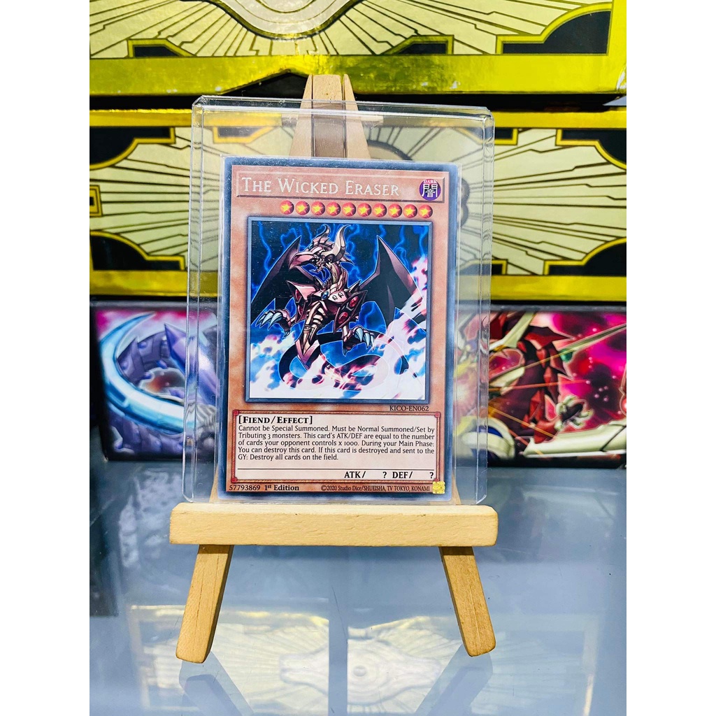 Combo Lá bài thẻ bài Yugioh 3 thẻ Tà Thần Wicked God Rare - Tặng bọc bài nhựa bảo quản