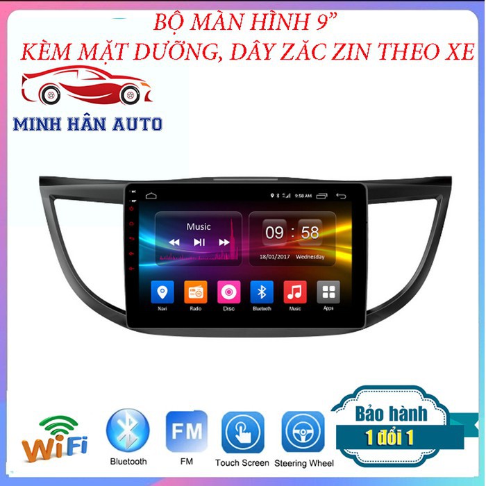 Bộ màn hình Android cho xe HONDA CRV 2014-2017, linh kiện xe hơi cao cấp, chất lượng uy tín