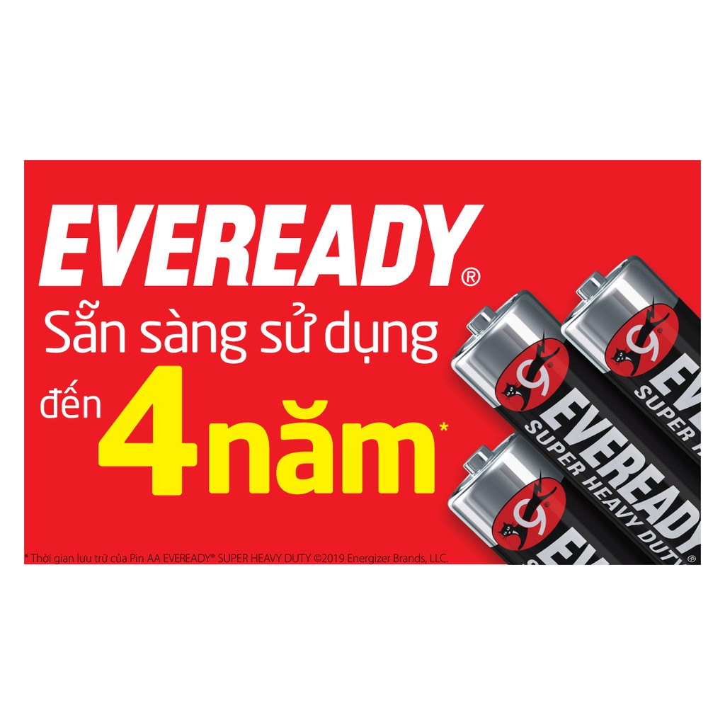 Vĩ 6 Viên Pin Energizer Eveready Super Heavy Duty 100628875