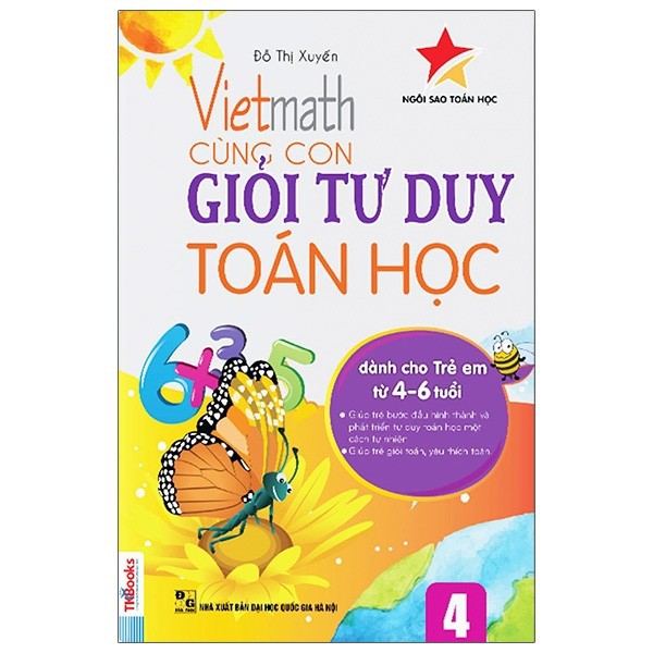 Sách-Viethmath - Cùng Con Giỏi Tư Duy Toán Học Tập 4 (Tái Bản 2020)