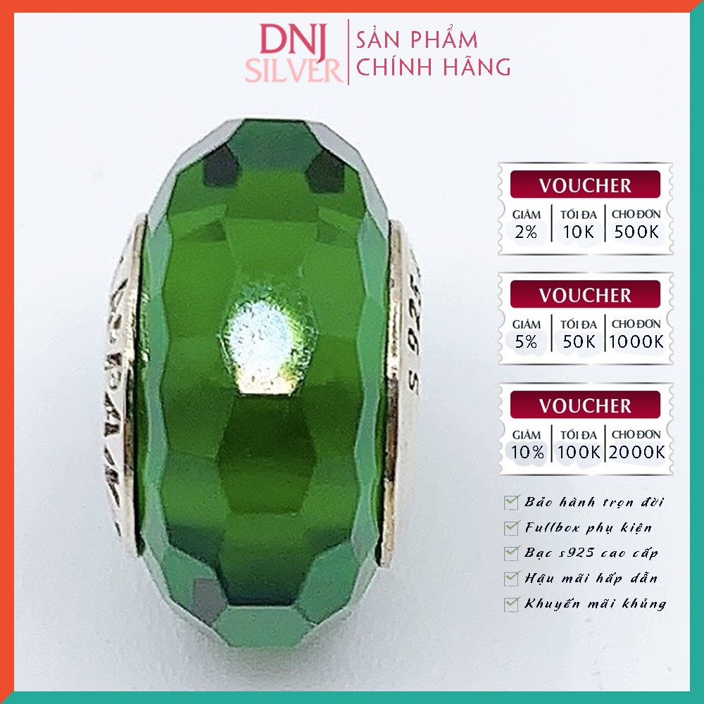 [Hàng cao cấp] Vòng tay bạc 925 cao cấp dành cho nữ - Vòng tay charm bạc Cỏ 4 lá may mắn dành cho nàng mệnh Mộc - DNB001