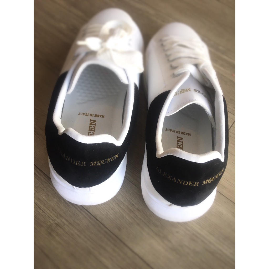 Giày Đẹp Sneaker - MCQueen Trắng Gót Đen | BigBuy360 - bigbuy360.vn