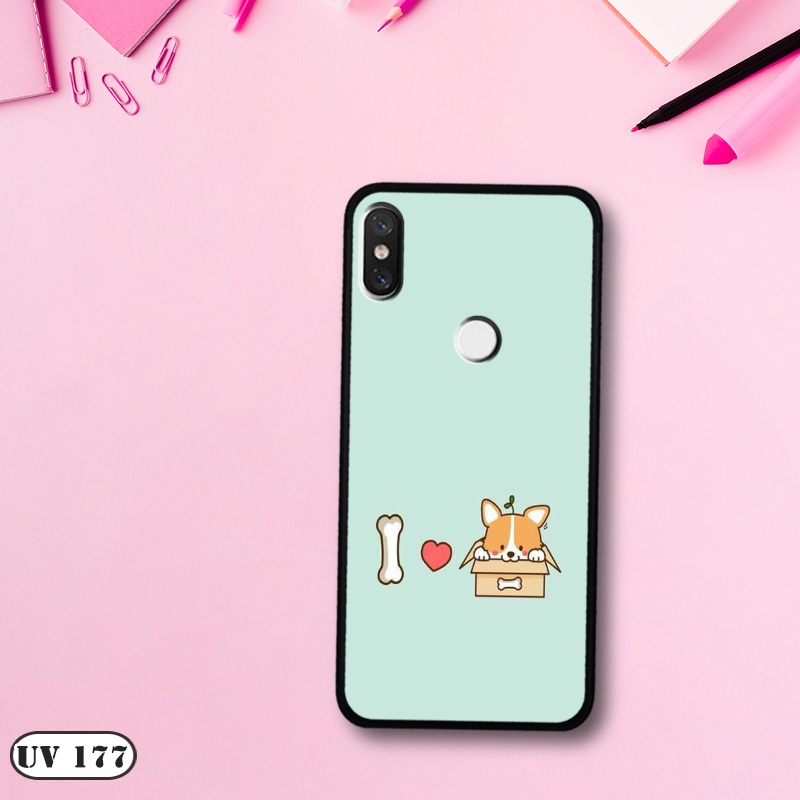 Ốp lưng  Xiaomi Redmi Note 5 Pro - Lưng nhám viền dẻo in 2D