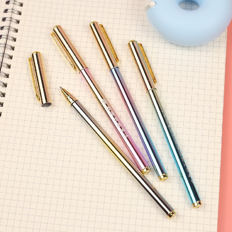 1 Bút Mực Nước Ngòi 0.5mm Bằng Kim Loại Màu gradient Sáng Tạo
