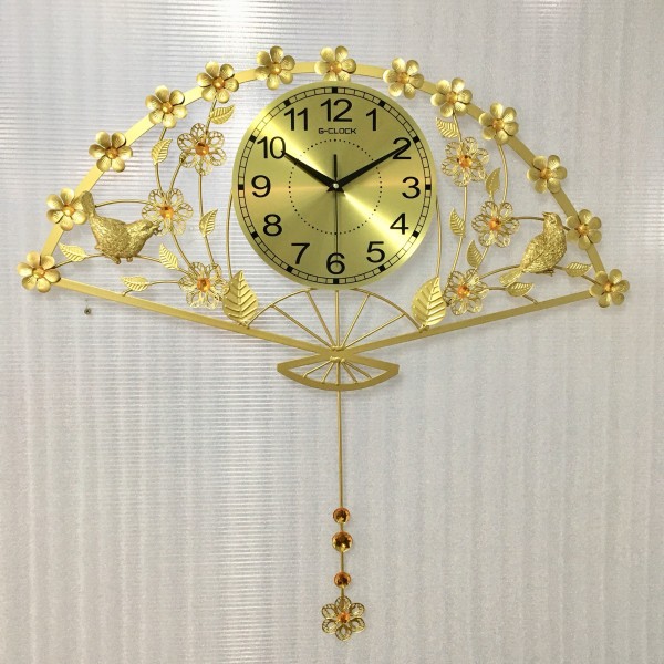 Đồng hồ treo tường MONSKY GCLOCK loại 80X71 (cm) cao cấp làm từ kim loại sơn tĩnh điện chạy máy kim trôi chuẩn (2023)