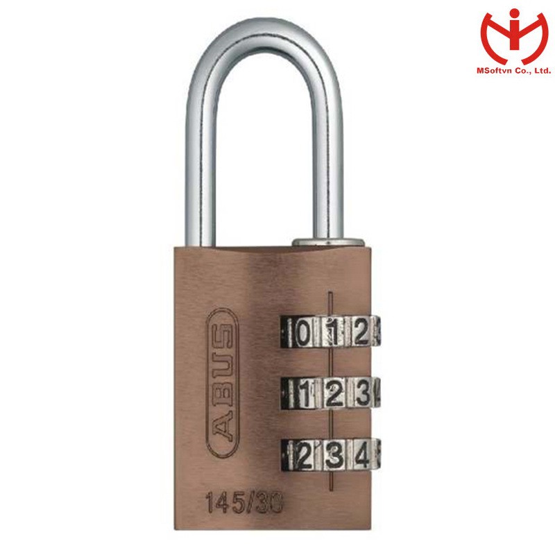 [Hỏa tốc HCM] Ổ khóa số ABUS 145/20 thân nhôm rộng 20mm khóa vali hành lý - MSOFT