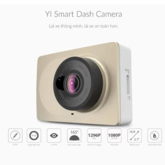 🔝 Camera hành trình cho ô tô Yi 2k 1296p Tiếng Anh   - ch712