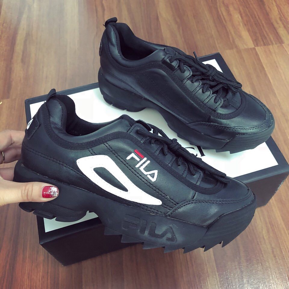 Giày dép nữ | Giày sneaker Fila màu đen Full box