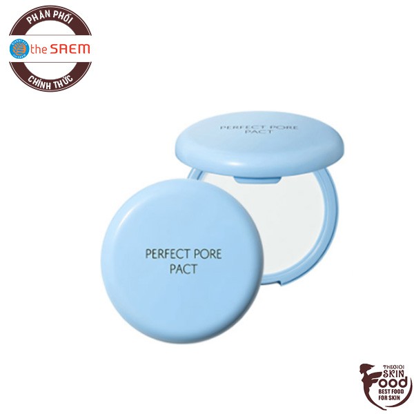 Phấn Phủ Dạng Nén Kiềm Dầu, Giúp Da Mịn Màng The Saem Saemmul Perfect Pore Pact 12g