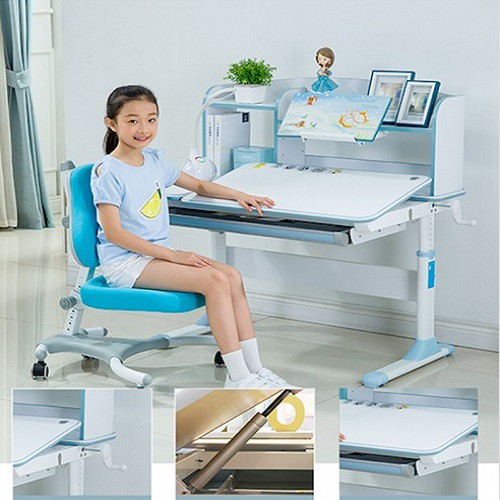 Bộ bàn học thông minh DRZ-7100  và ghế chống gù DRY-502
